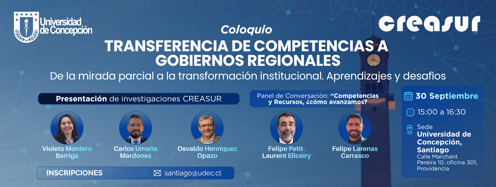 Coloquio Transferencia de Competencias CREASUR 30 de Septiembre